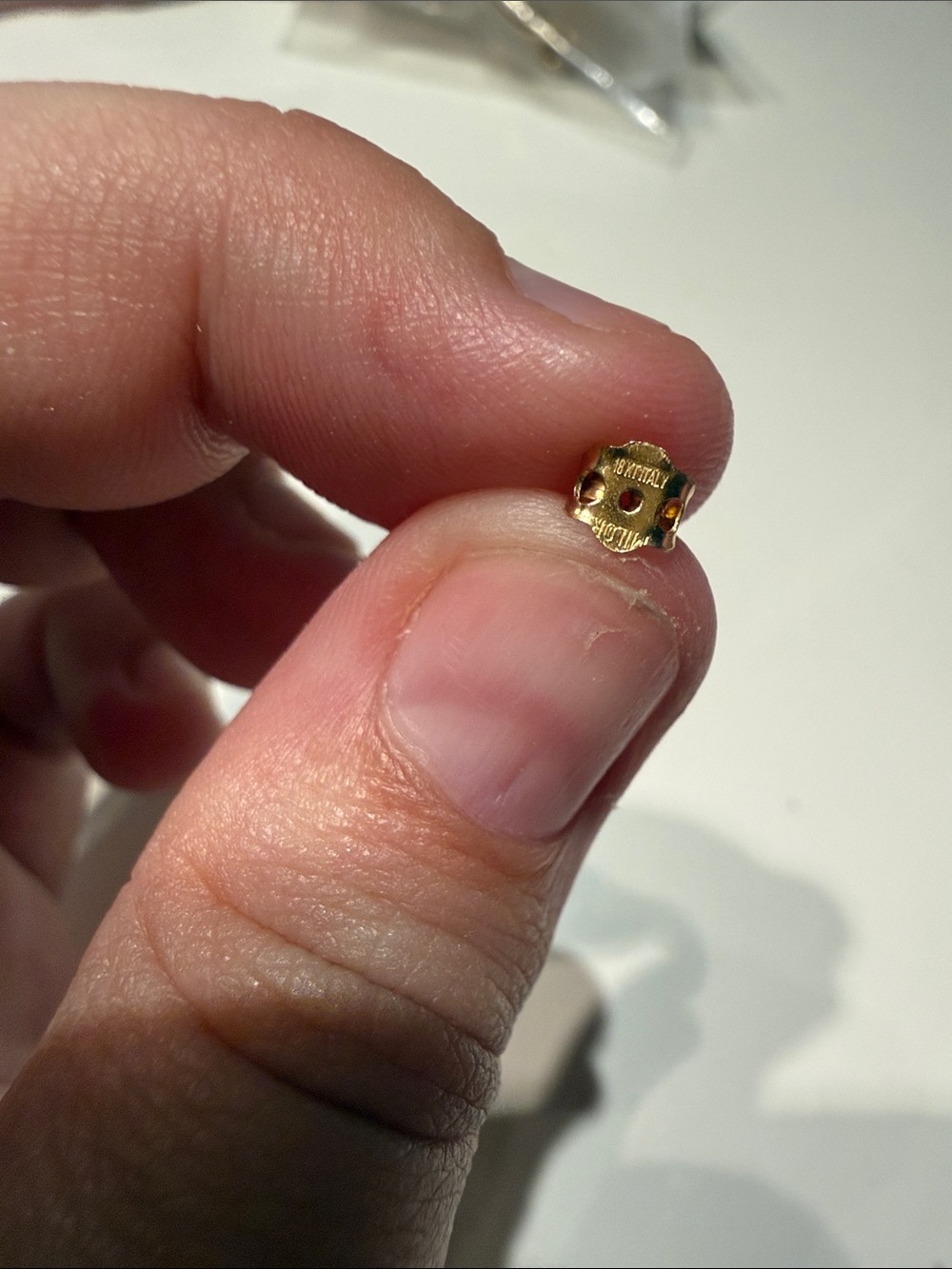 Gold-tone Earring Back Replacement (Single) - Unbranded